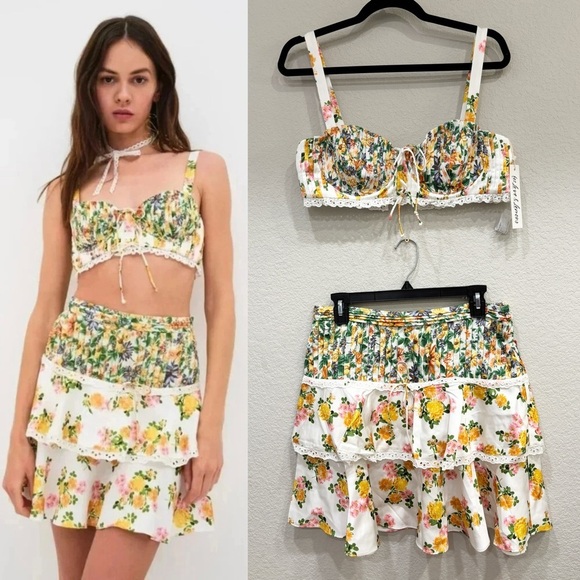 For Love And Lemons Dresses & Skirts - FL&L 🍋🔥 Rosalyn Crop‎ Top and Skirt